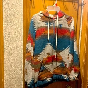 Wool pullover 3/4 zip